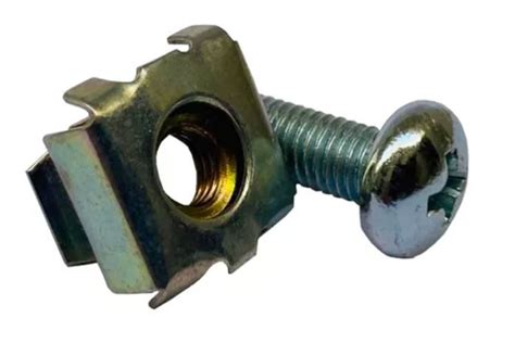 Porca Gaiola E Parafuso - KIT CONJUNTO PARAFUSO + PORCA GAIOLA RACK M6 - Recifetronic