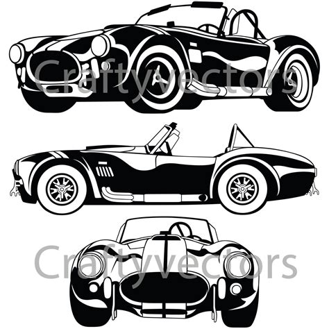 Shelby Cobra Vector At Vectorified Collection Of Shelby Cobra