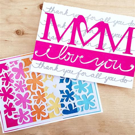 Easy Mother S Day Cards To Make With Your Cricut Directions