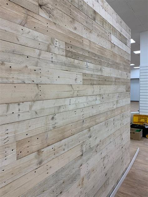 Sanded Reclaimed Pallet Wall Wood Cladding Sq M Rustic Cladding