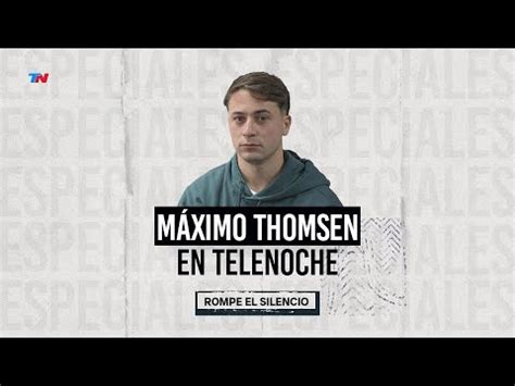 Máximo Thomsen rompió el silencio desde la cárcel No me siento un