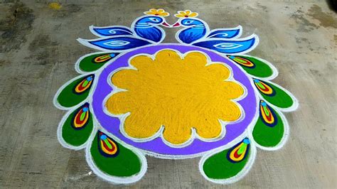 Peacock Pongal Pot RangoliSankranthi Chukkala Muggulu 2024bhogi