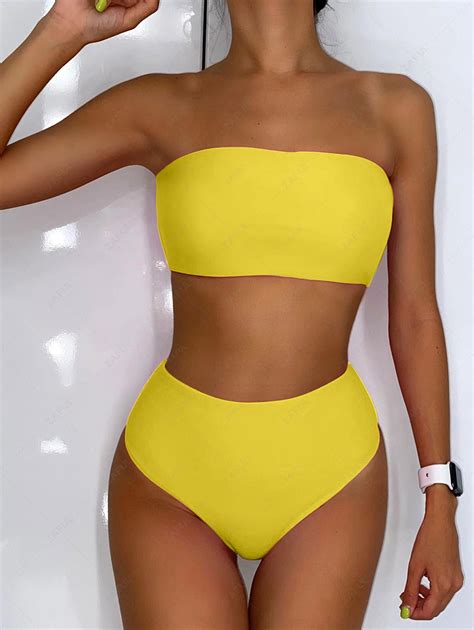 Damen Bikinis Bikini Sets ZAFUL Schnürung Meerjungfrauen Hoher