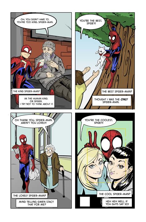 Art Of Kyle Guilbault — My 10 Page Spider Man Fan Comic Spider Man Sick Spiderman Funny