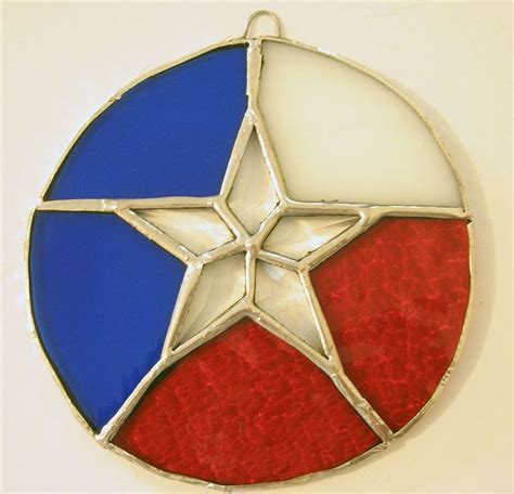 Stained Glass Texas Star Suncatcher Stained Glass Stained Glass Diy Glass