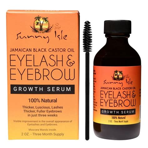 Sunny Isle Jamaican Black Castor Oil Eyelash And Eyebrow Growth Serum