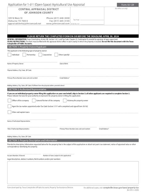 Fillable Online Johnson County Texasinformationforms Fax Email Print