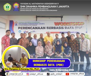 Workshop Perencanaan Berbasis Data Pdb Smk Dinamika Pembangunan