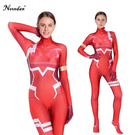 Zero Two Darling In The Franxx 002 Cosplay Costume 3d Printed Spandex