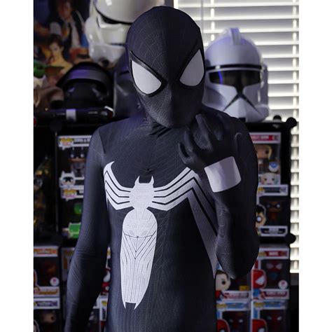 Venom Symbiont Homem Aranha Fantasia Grande Lente Super Herói Cosplay