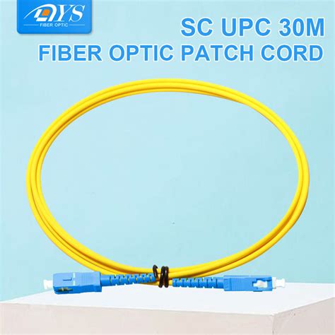 30m Sc Upc Sc Upc Fiber Optic Jumper Cable Single Mode Extension Patch Cord Ftth Optical Jumper