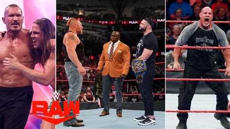 Wwe Monday Night Raw Th August Highlights Brock Lesnar Vs