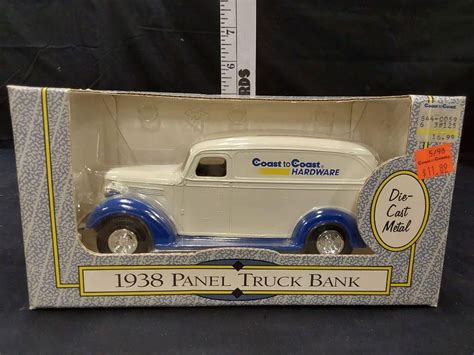 Nip 1938 Panel Truck Die Cast Bank Live And Online Auctions On