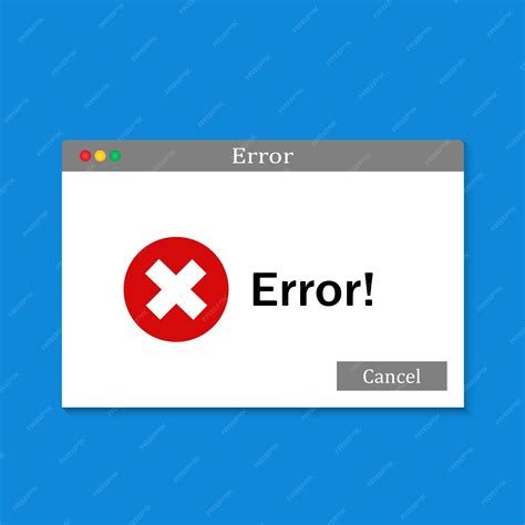 premium vector window error