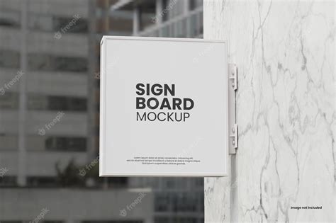 Premium PSD | Sign Board Mockup