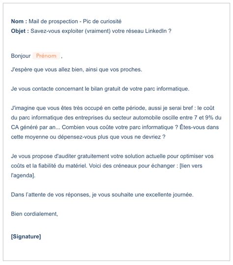 5 exemples de mails de prospection réussis Agence Marketing Digital