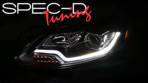 SPECDTUNING DEMO VIDEO 2012 2014 FORD FOCUS LED HEADLIGHTS YouTube