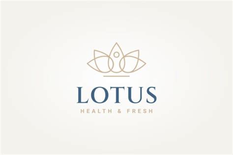 Lotus Flower Yoga Line Art Logo Design Graphic By Blazybone · Creative