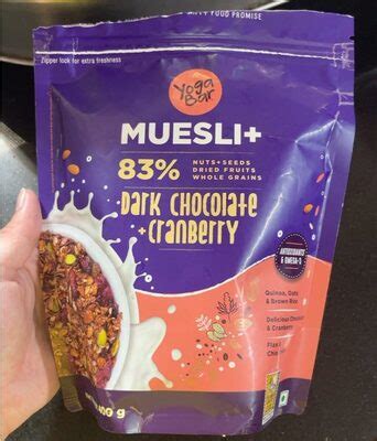 Muesli Dark Chocolate Cranberry Yoga Bar