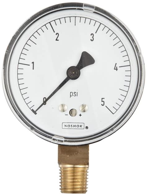 Noshok Series Steel Dry Dial Indicating Low Pressure Diaphragm