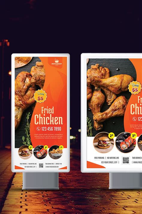 Restaurant Roll Up Banner Corporate Identity Template Ad