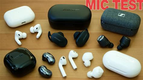 Bose Qc Earbuds Mic Test Airpods Pro Vs Galaxy Buds Live Vs Pixel Buds And More Youtube