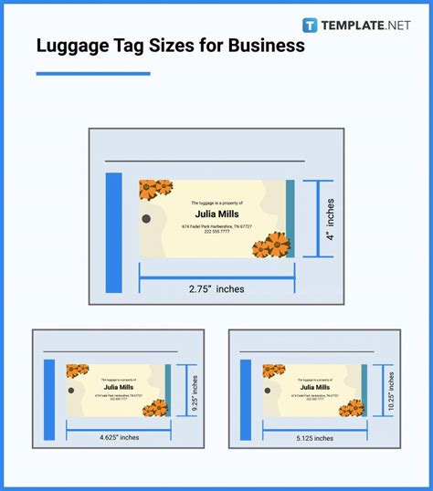 Luggage Tag Size - Dimension, Inches, mm, cms, Pixel | Free & Premium ...