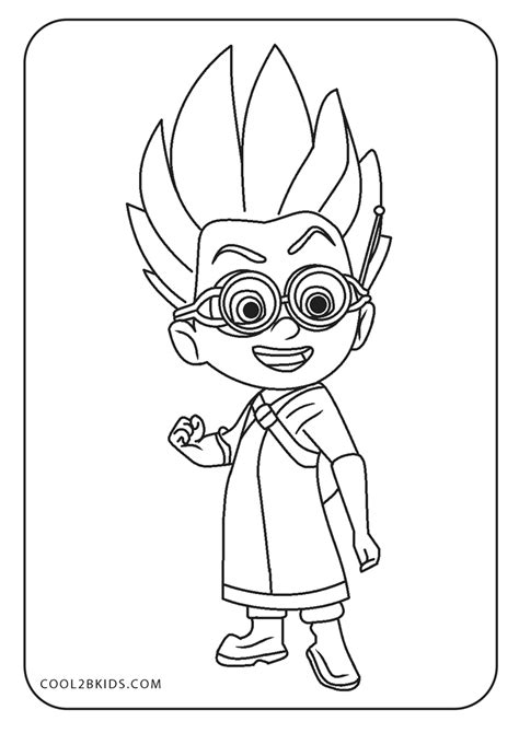 Desenhos De Pj Masks Para Colorir Páginas Para Impressão Grátis