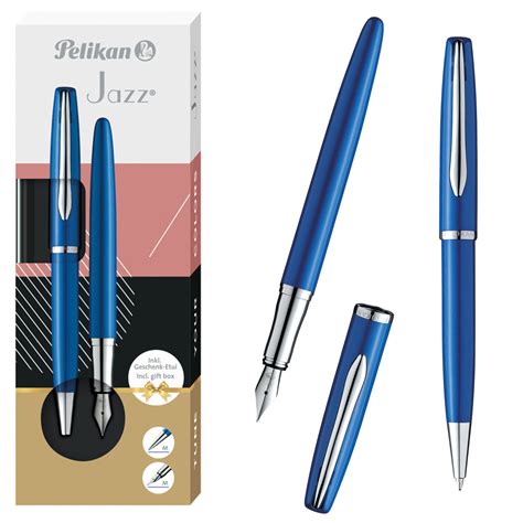 Füller Kugelschreiber Jazz Noble Elegance Saphire Blau Pelikan