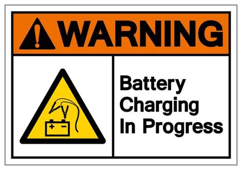 Danger Battery Charging Area Symbol Sign, Vector Illustration, Isolate ...