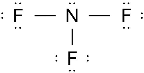 Draw the correct Lewis structure for nitrogen trifluoride $( | Quizlet