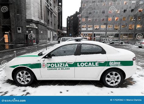 Italian Police Car Editorial Image | CartoonDealer.com #17529362