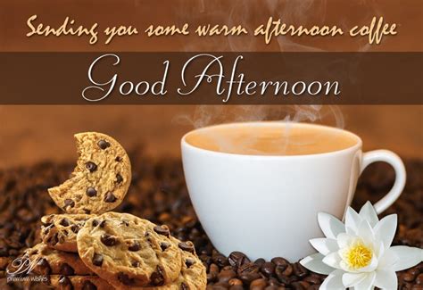 Good Afternoon - Sending some warm coffee - Premium Wishes