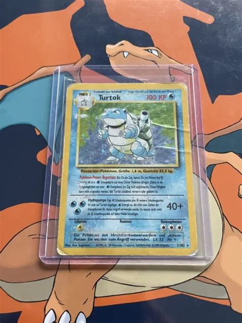 Turtok Base Set Holo Deutsch No Glurak Oder Charizard