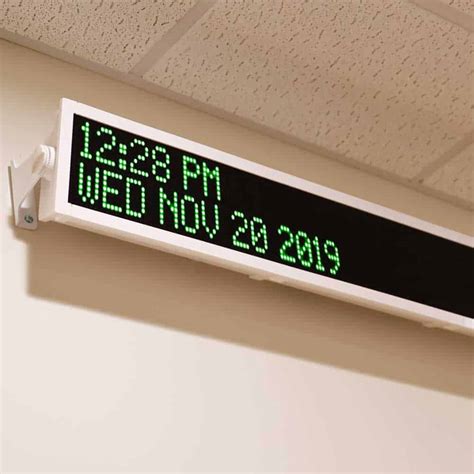 LED Message Boards, Digital Clocks for facility-wide text & time display