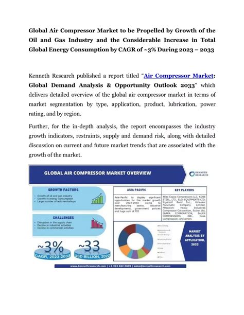 Ppt Air Compressor Market Size Share Report And Analysis Powerpoint Presentation Id 11713982