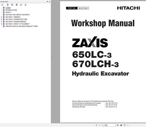 Hitachi Hydraulic Excavator Zx Lc Zx Lch Workshop Manual Auto