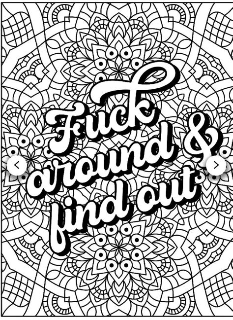 Adult Swear Word Coloring Pages Adult Coloring Book With Swear Words