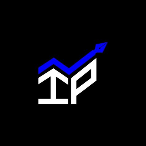 ip letter logo creative design  vector graphic ip simple