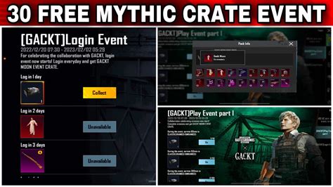 PUBG KR NEW MYTHIC CRATE EVENT GACKT MOON CRATE OPENING PUBG KR M18