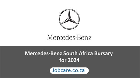 Mercedes Benz South Africa Bursary For 2024 Jobcare