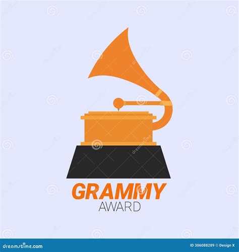 Grammy Award Vector Illustration Icon Grammy Icon Stock Vector