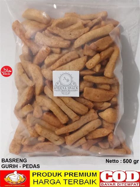 Stick Basreng Gurih Pedas Daging Sapi 500 Gr Basgor Aveeva Makanan