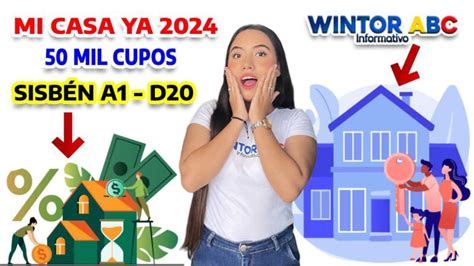 Wintor ABC es Noticia Mi casa Ya 2024 Consulte requisitos Sisbén A1