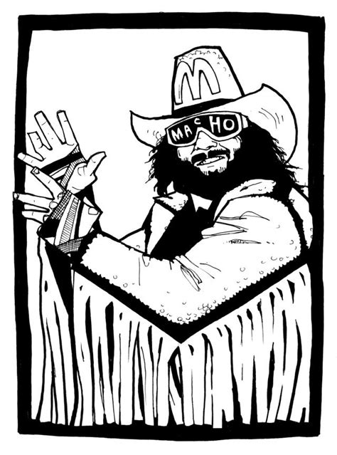 Macho Man Randy Savage Coloring Pages Coloring Pages