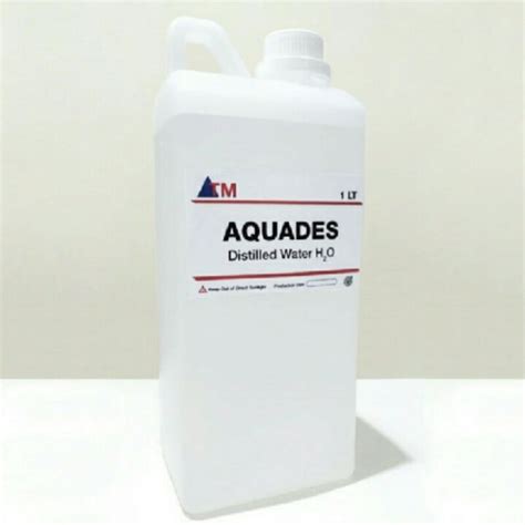 Jual Aquadest Aquades Akuades Distilled Water Air Suling H2O 1