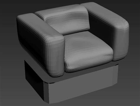 Sofa Chair Furniture Design 3ds Max File Cadbull