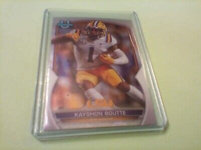 2022 Bowman University Football Lot Of 10 KAYSHON BOUTTE LSU EBay