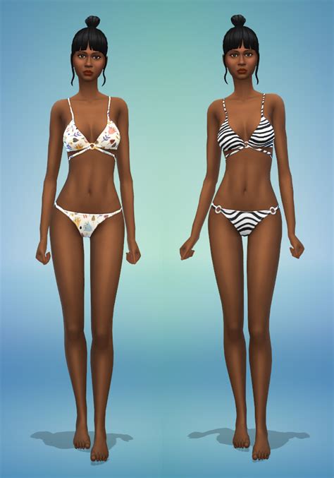 The Sims 4 Bikini CC Ts4cc Bikini Set Ring String