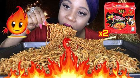 Extreme Fire Hot Nuclear Noodles X Spicy Challenge Sauce Asmr